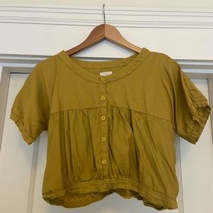 Neve & Hawk (now Longway) cropped short-sleeved top